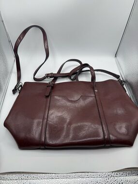 Unbranded Women’s Brown Leather Shoulder Bag Purse